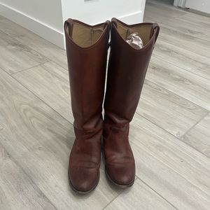 Frye Melissa Button Mahogany - 7.5